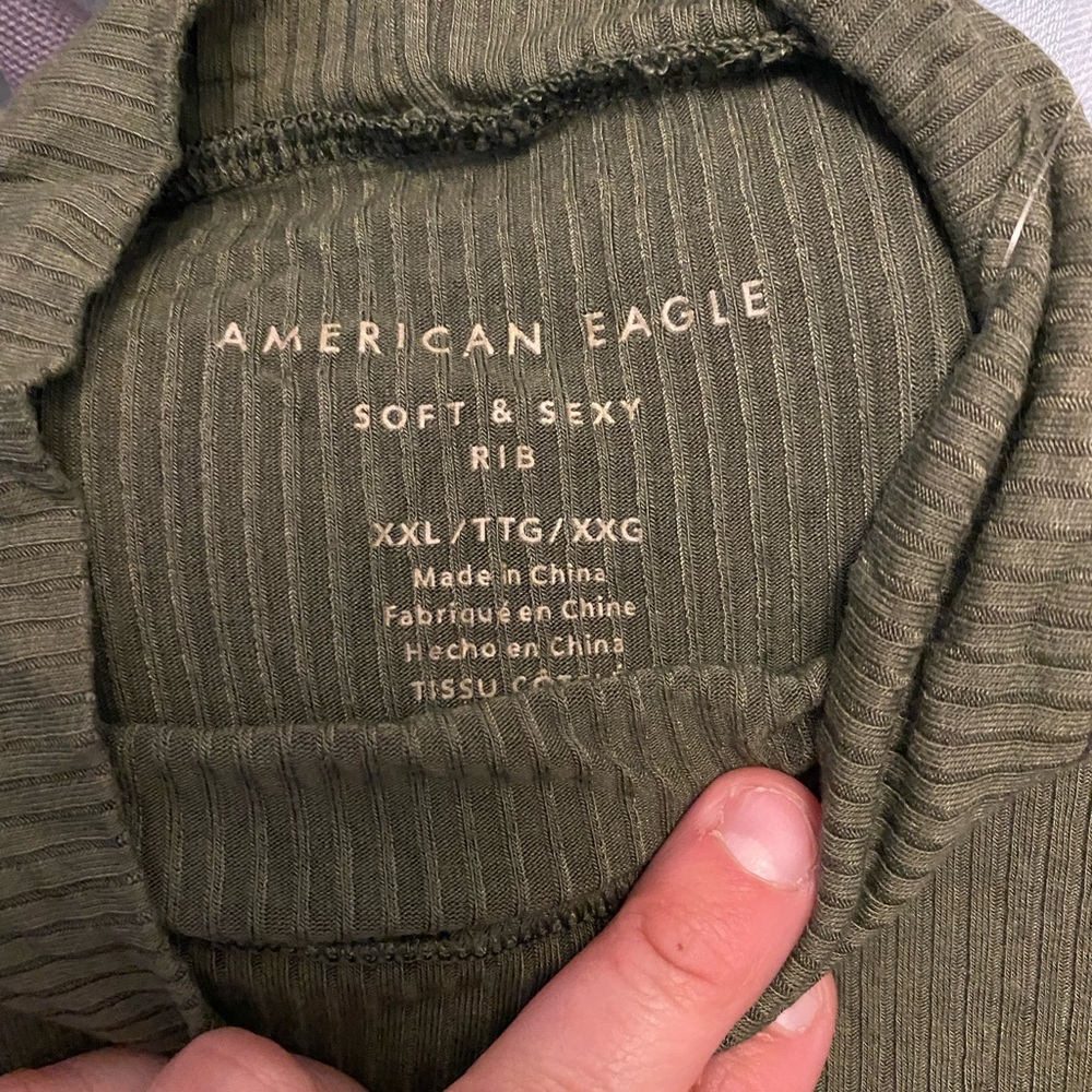 American Eagle Outfitters Soft and Sexy Ribbed Shirt